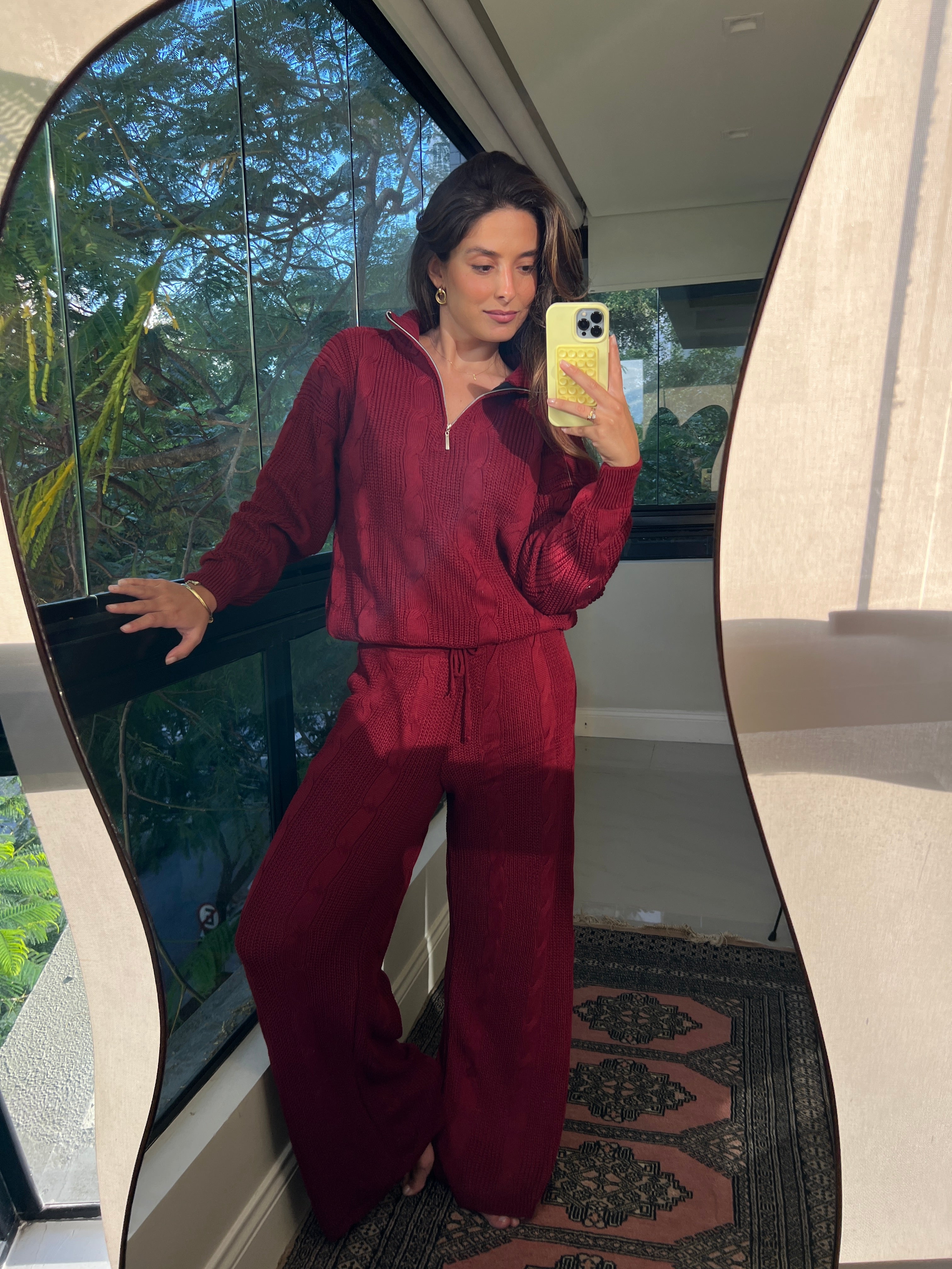 Conjunto Tricot de Trança