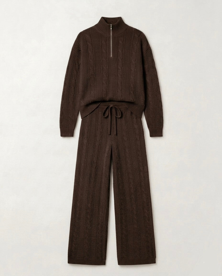 Conjunto Tricot de Trança